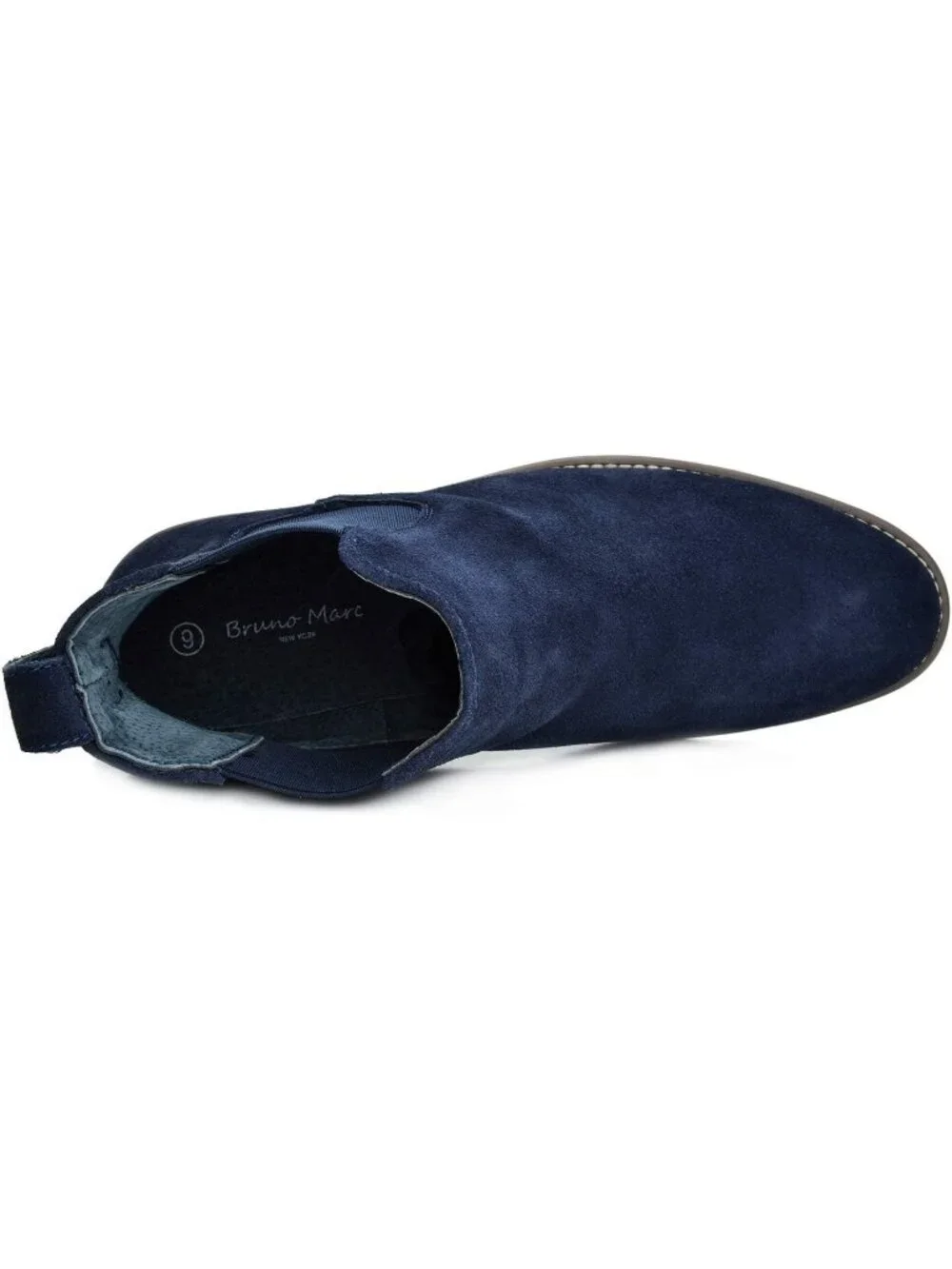 Men's Navy Classic Chelsea Ankle Crease-Resistant Soft Upper Cushioned Boots